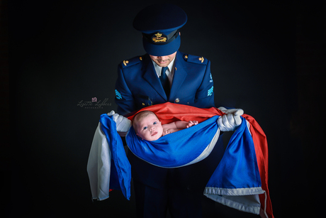 Luchtmacht newborn shoot