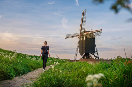 Onderweg naar de molen