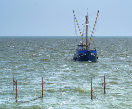 Vissers op het IJsselmeer
