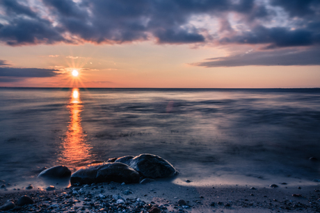 Zonsondergang in Denemarken