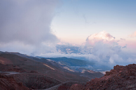 Uitzicht vanaf vulkaan Etna