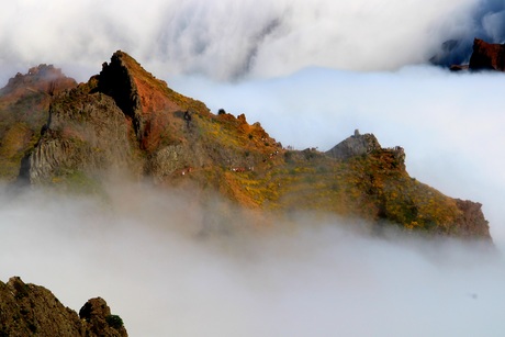 Daar boven op doe berg