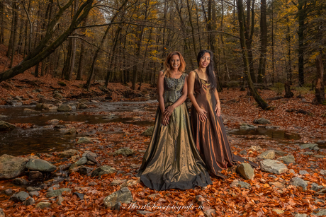 girls in the woods
