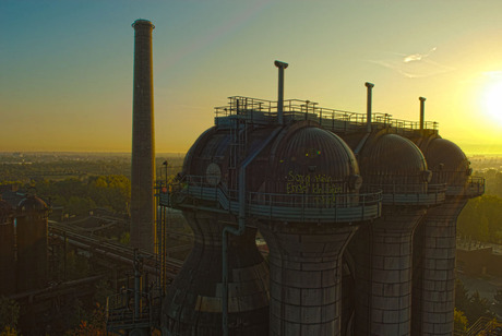 Silo3 bij zonsopkomst