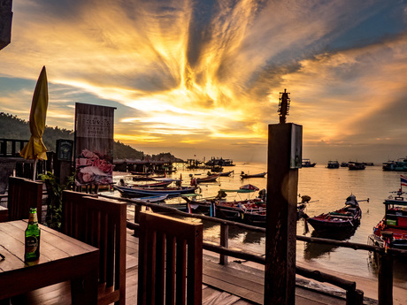 Zonsondergang in Koh Tao