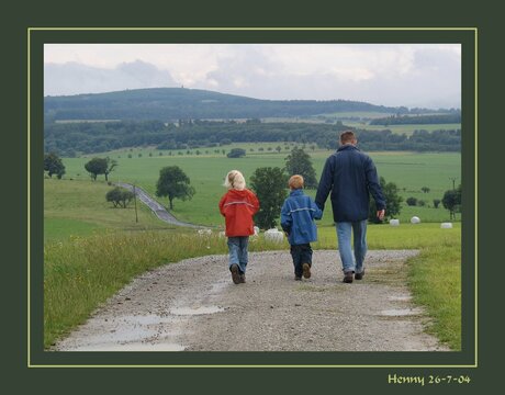 Wandeling in de regen