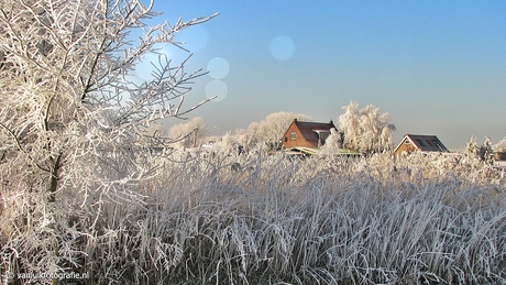 Schaatsen op natuur ijs.