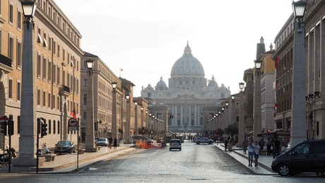 Uitzicht op de Vaticaan in Rome