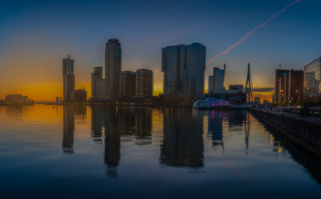 Rotterdam zonsondergang