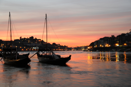avondrood in Porto