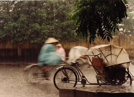 Regen in Hanoi