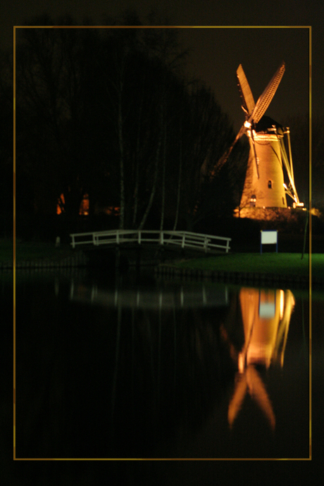 Windmil by night