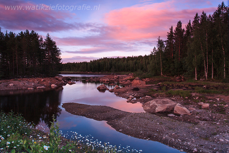 Sunset in June . . . .Varmland, Sweden.