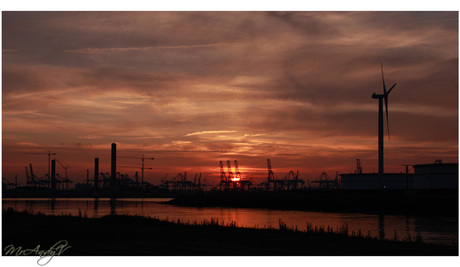 Sunset at Industry