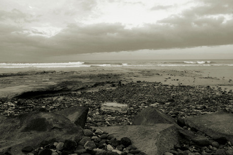 box on the beach