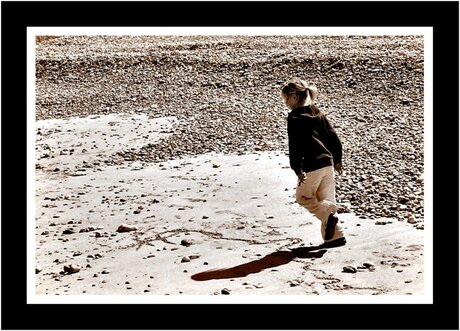 Just walking along the beach