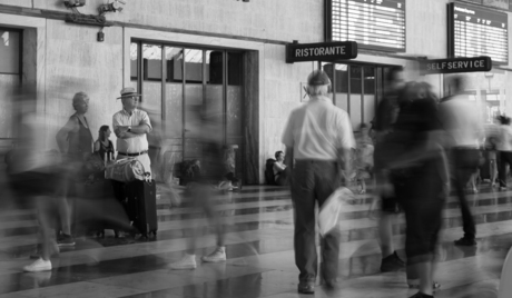 Traveling is waiting.