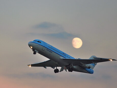 Takeoff by moonlight
