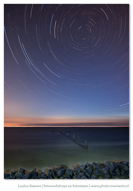 Startrail IJsselmeer