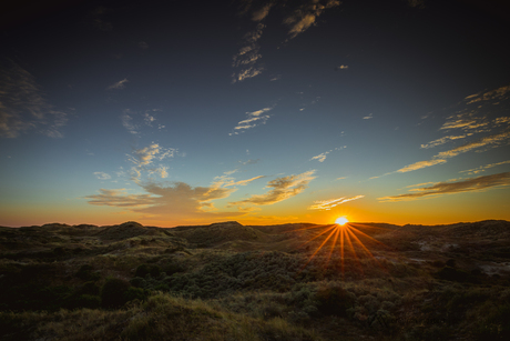 Zonsondergang in de Haagse Duinen