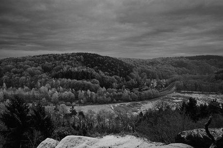 Winters landschap Teutoburgerwald