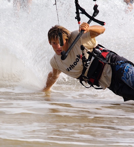 Local kiteboarder