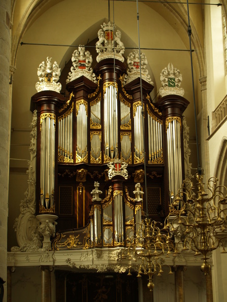 Orgel en interieur Grote kerk Dordrecht
