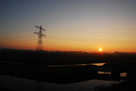 De polder in de ochtend