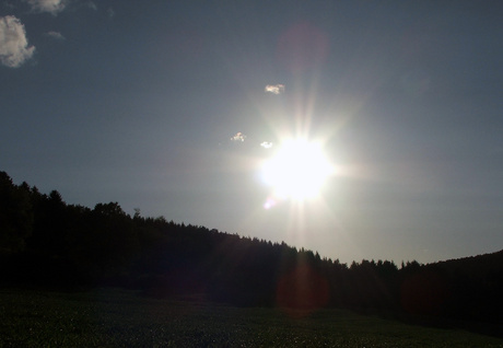 Ardennen tegen de avond