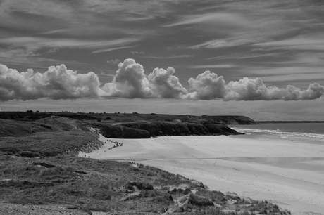 Wolken boven Plage de la Palud - Presq'île de Crozon - Bretagne