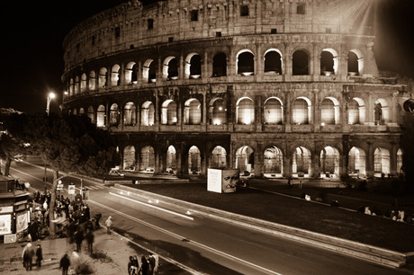 Colloseum by night