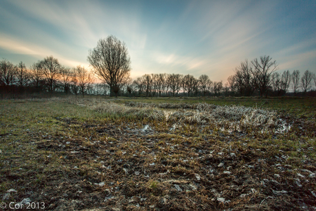 ondergaande zon