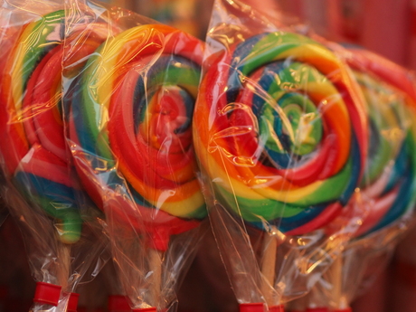 rainbow lollipop