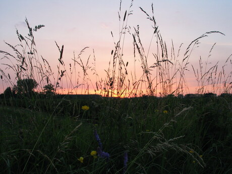 Zonsondergang in Rumpt