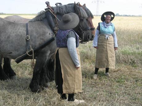 Vrouwen in klederdracht.