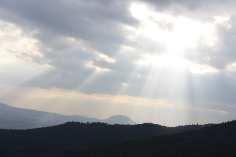 Zon boven Addis Ababa