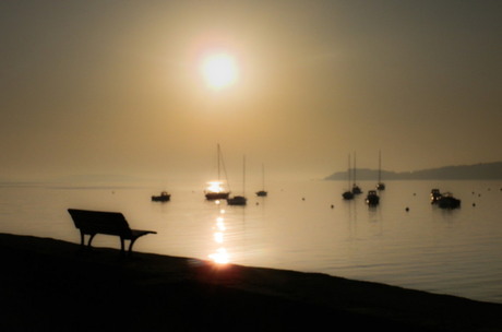 Stille ochtend in Le Fret, Bretagne