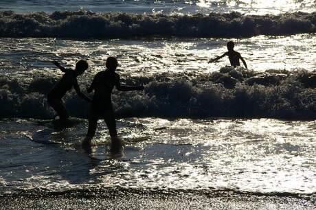 Vrouw en kinderen in the Pacific