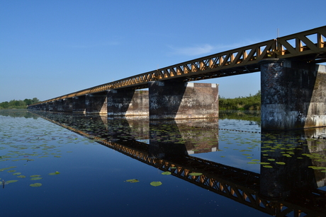 De Moerputtenbrug into the dawn