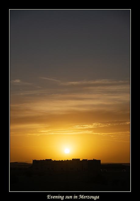 Evening sun in Merzouga