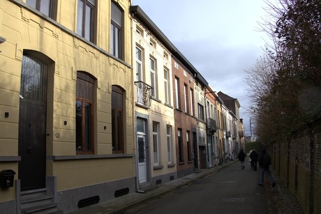 Gekleurde Huizen in de stad