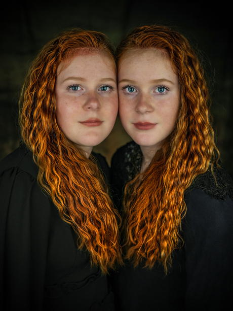 Portret met twins