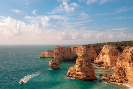 Adembenemende kustlijn Algarve