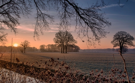 Bevroren zonsopgang