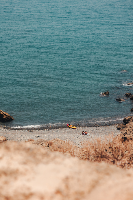 Private beach