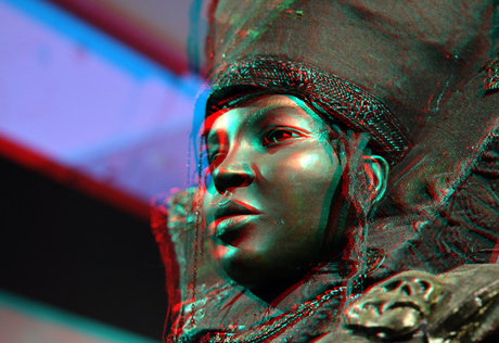 In the black fantastic KUNSTHAL Rotterdam 3D anaglyph