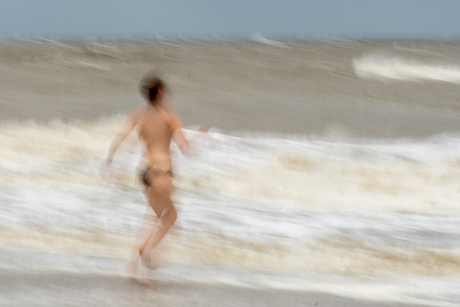 Storm aan de kust