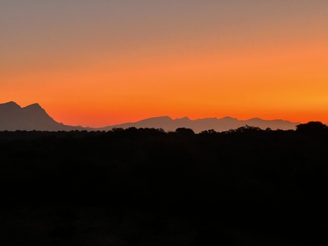 Sunset in Hoedspruit.