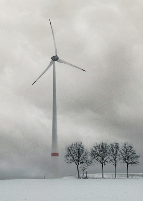 Niet in de Noordzee maar, in de sneeuw