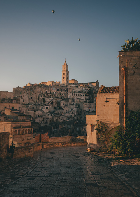 Luchtvaart boven Matera